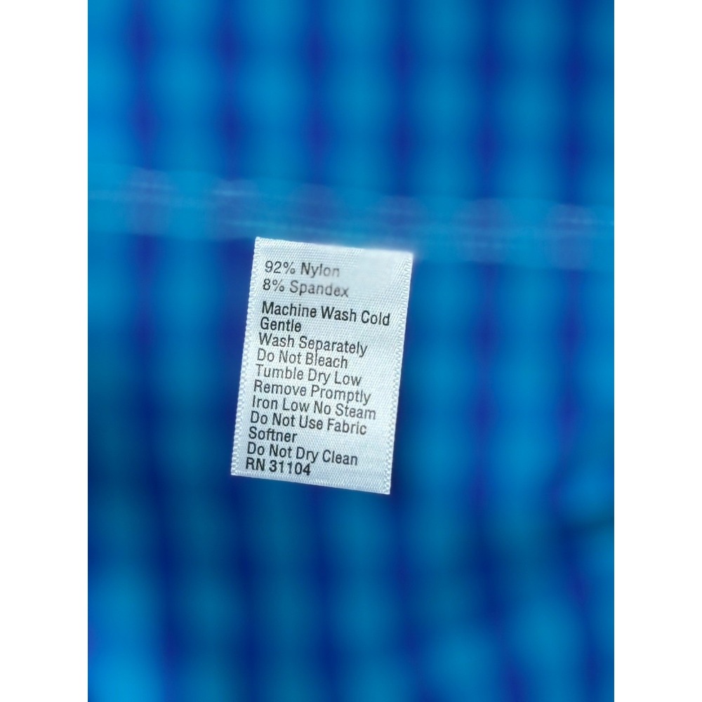 NWT Crown&Ivy Men's SzM Long Sleeve Button Down Shirt Blue‎ Plaid Cotton Spandex - Picture 12 of 16